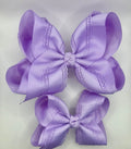 Purple Eyelet Bow