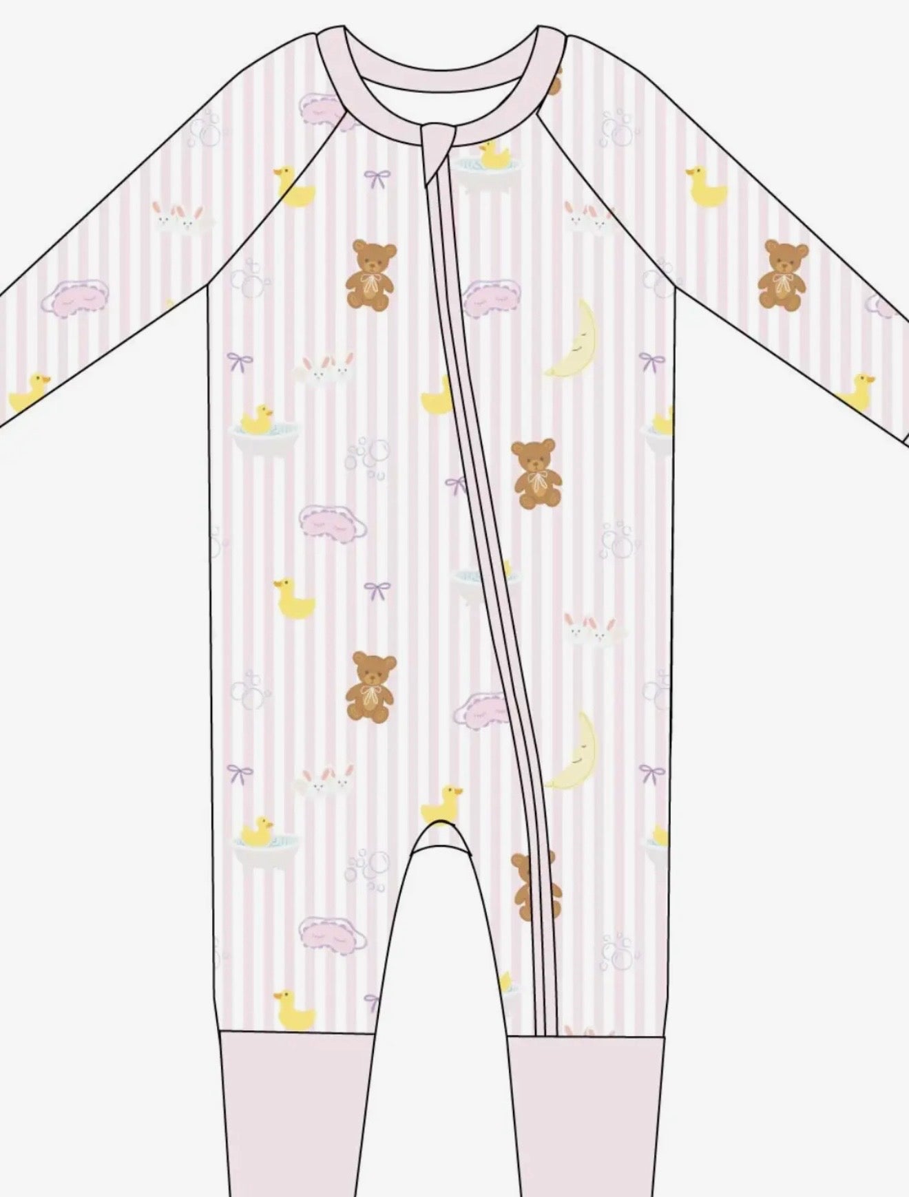 Bathtime Bows Romper