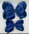 Navy Scallop Bow