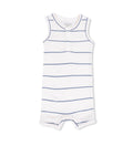 Vintage Stripe Henley Shortie Romper