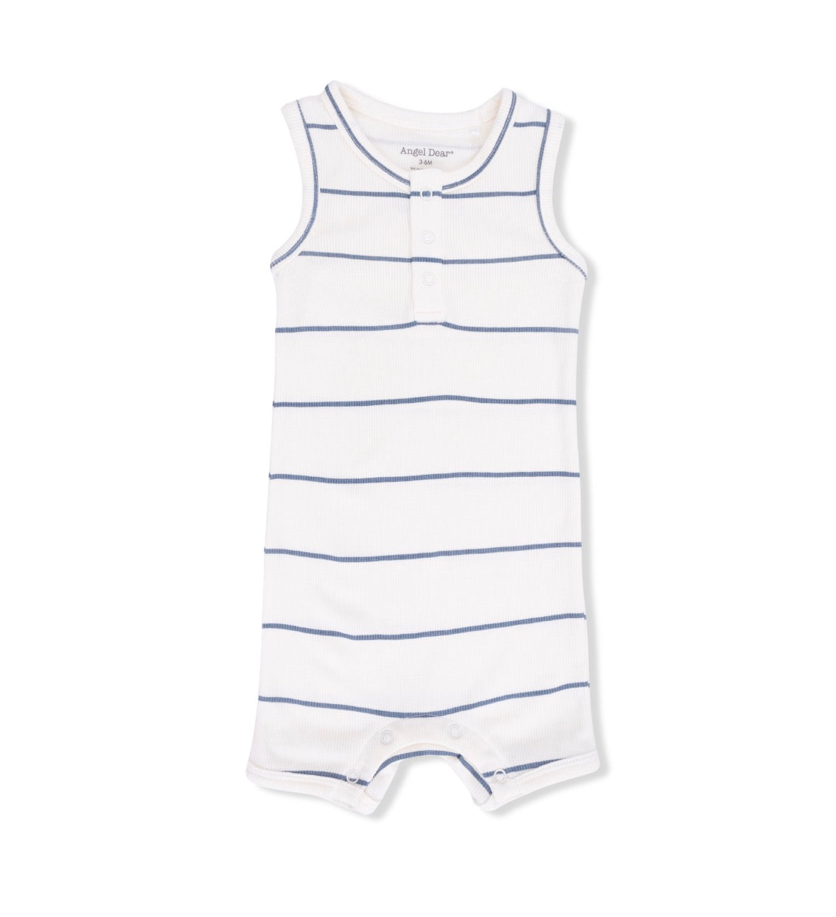Vintage Stripe Henley Shortie Romper