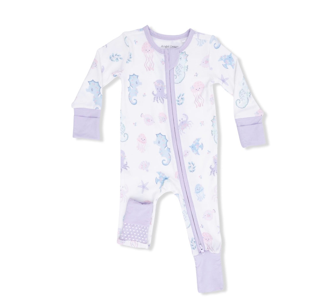 Floral Sea Creatures Convertible Romper