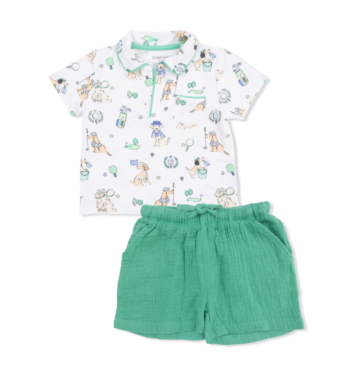Country Club Dogs Neutral Polo w/ Casual Short